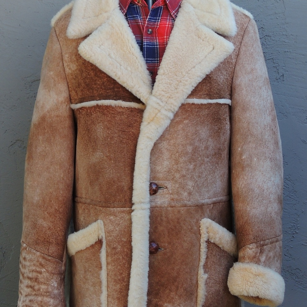 >ll==l> Cowboy Stuff 100% Shearling Sheepskin Coat